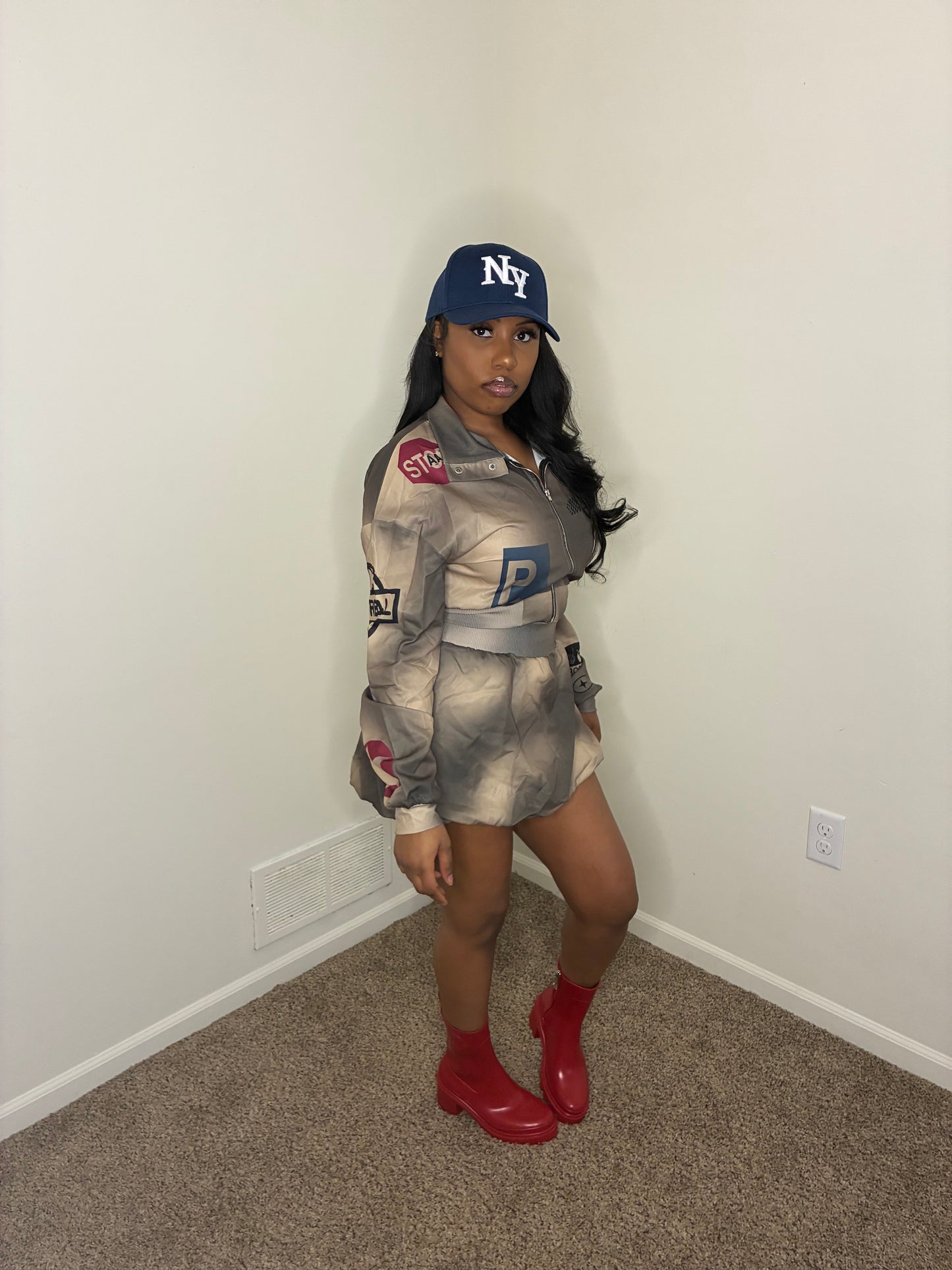 Imani Bomber Jacket & Skirt Set