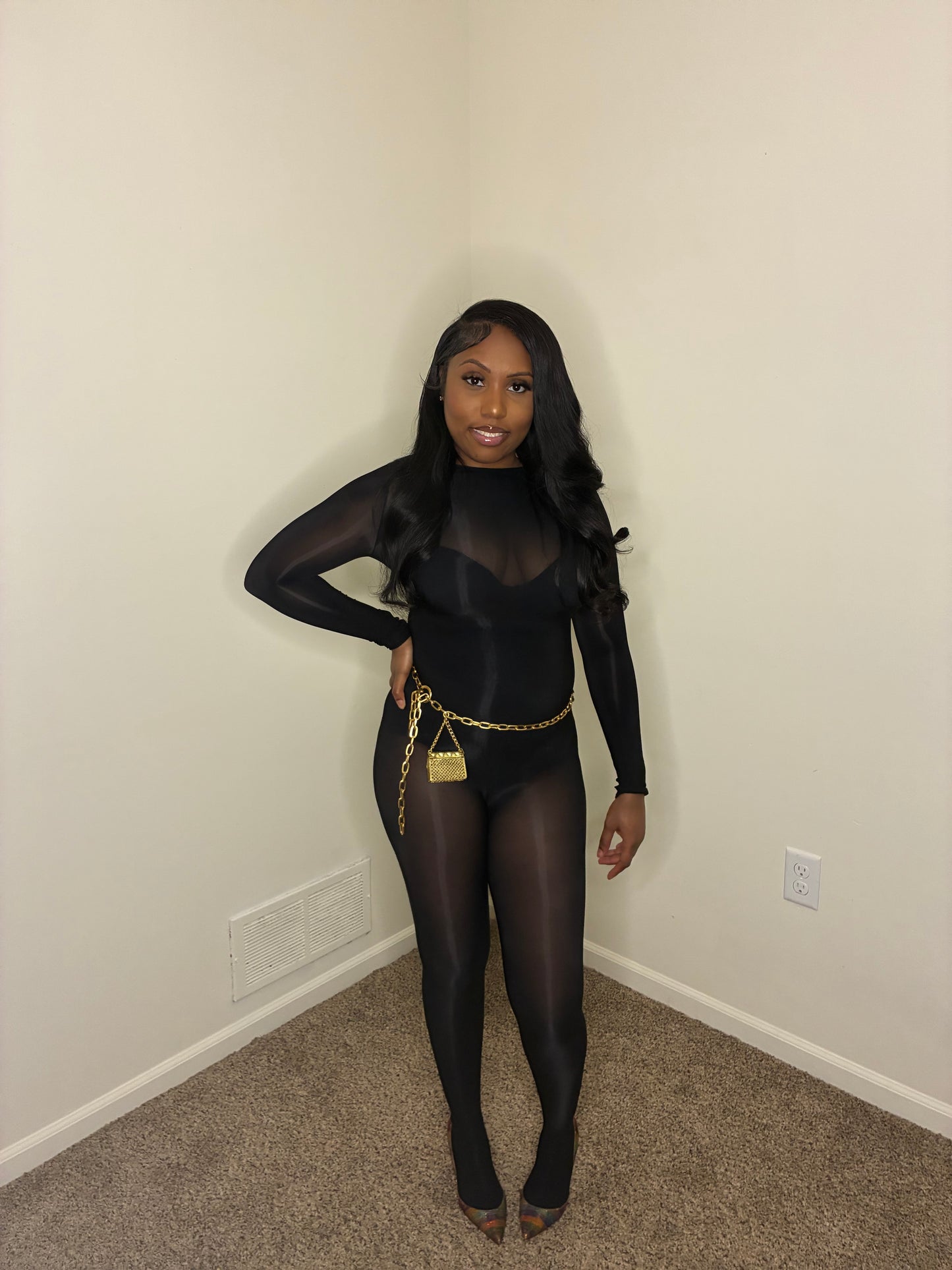Body-Gloss Jumpsuit