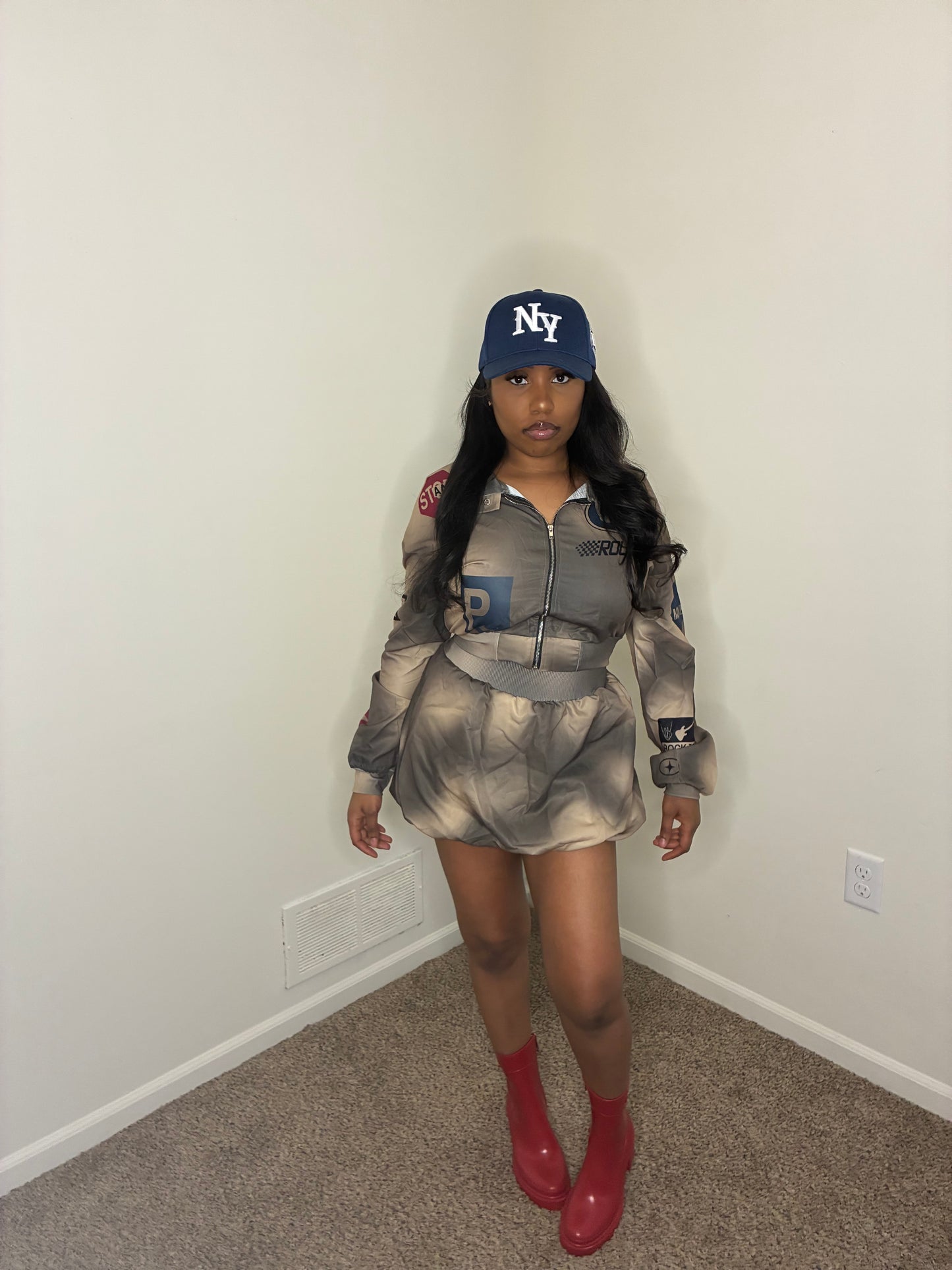 Imani Bomber Jacket & Skirt Set