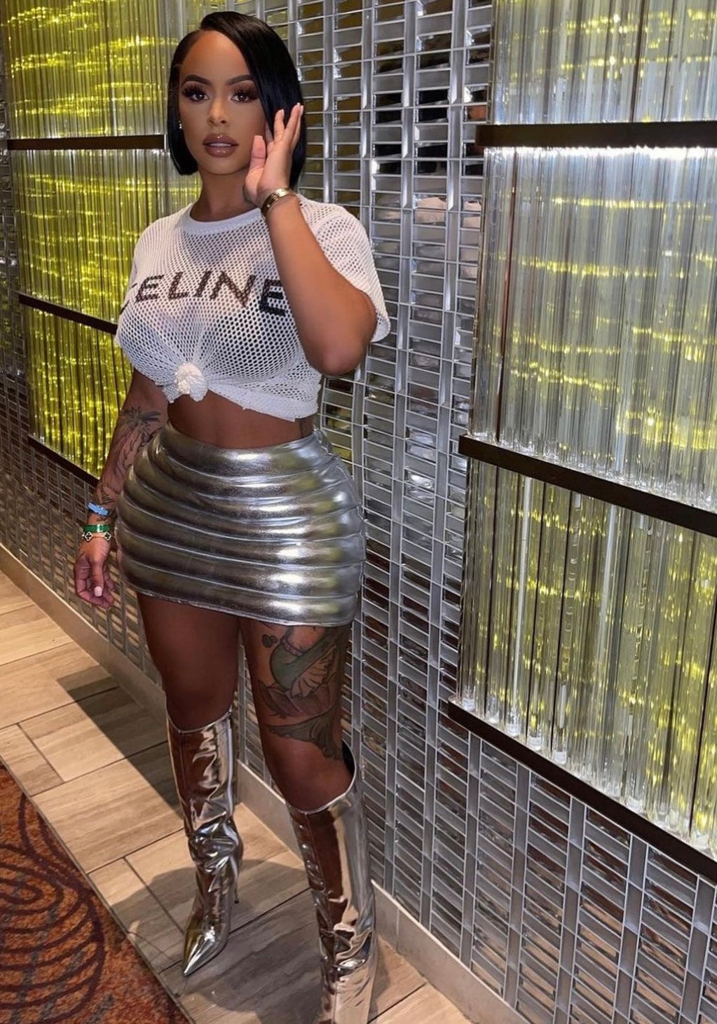 Metallic Skirt