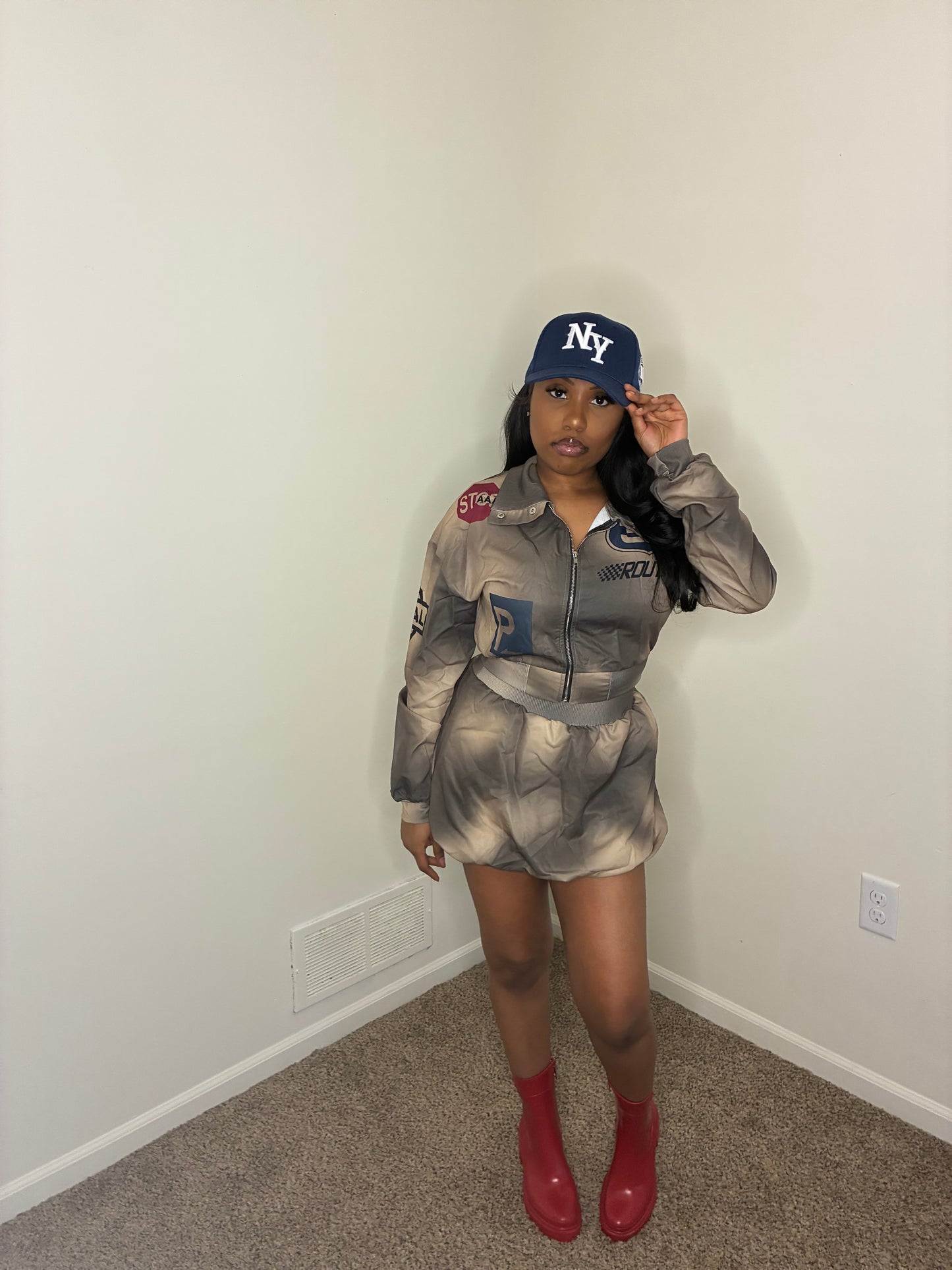 Imani Bomber Jacket & Skirt Set